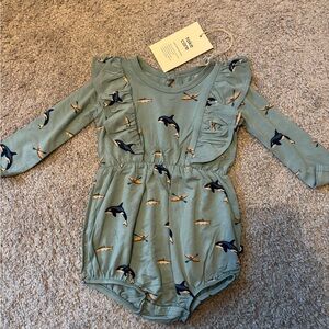 Kyte Baby bubble romper with whales